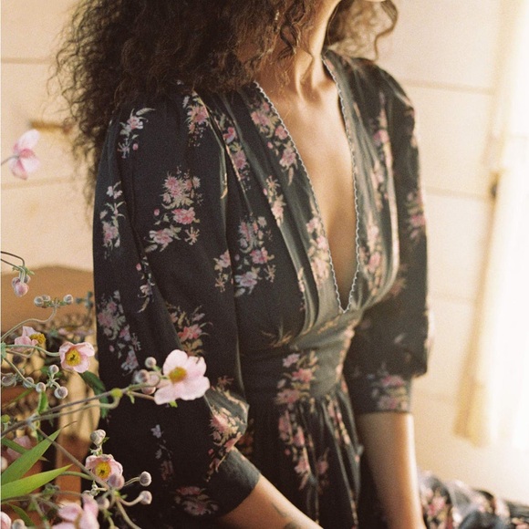 RESERVED Christy Dawn Brigitte Dress - Night Bouquet NWT - Picture 4 of 7